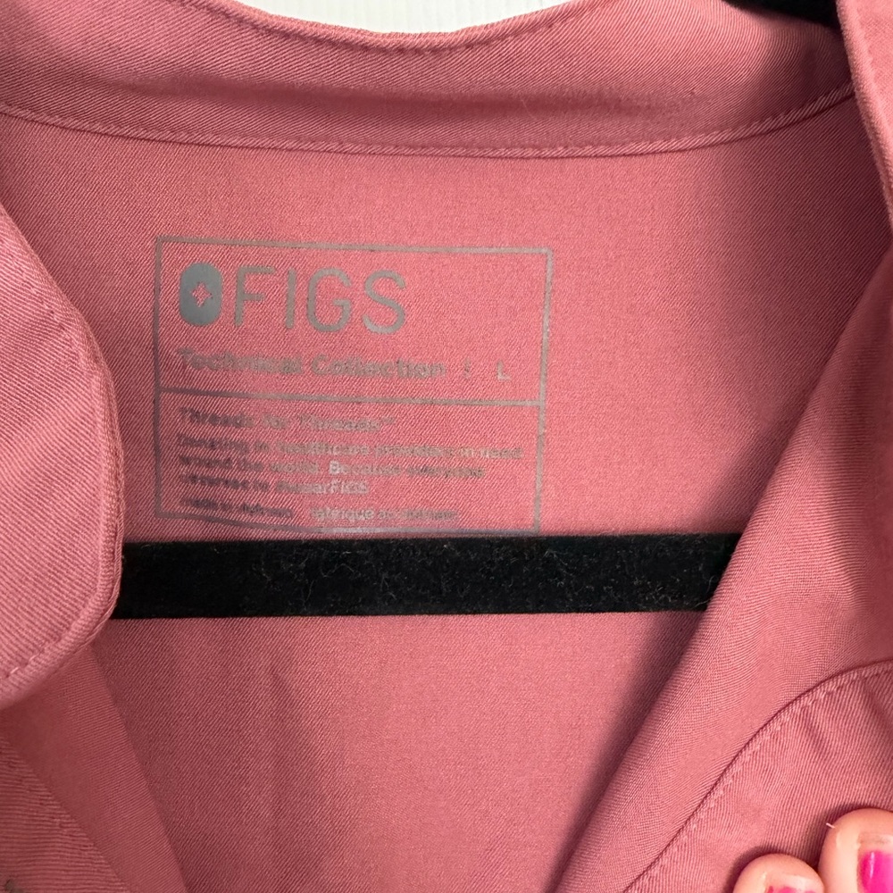 FIGS Rafaela Oversized Scrub Top dusty rose | Size Large - Picture 2 of 8